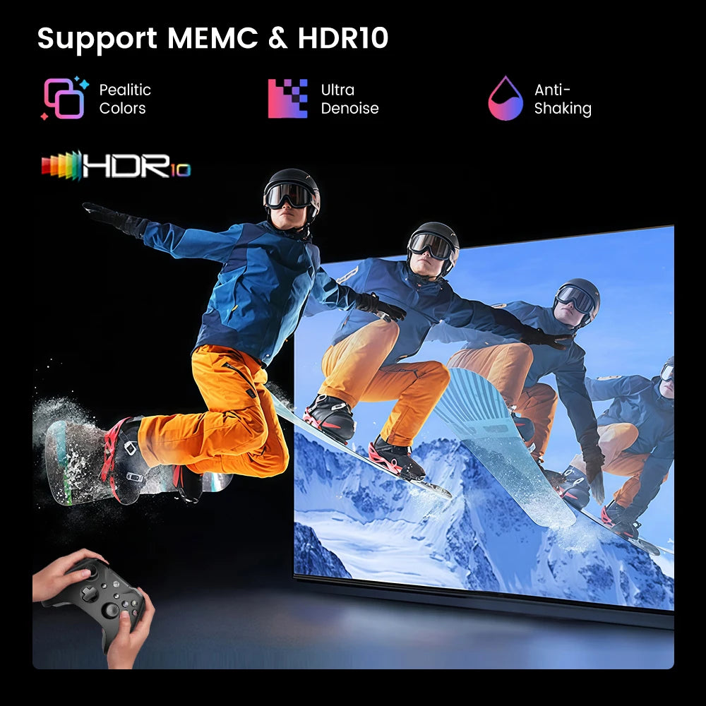 Touyinger Q13W 3800 Ansi Full HD 4K Projectors Home Theater Video 3G 128G Samrt TV Beamer for Movies